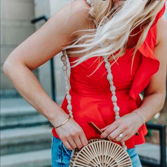 One Shoulder Ruffle Top - Picture 3 of 3